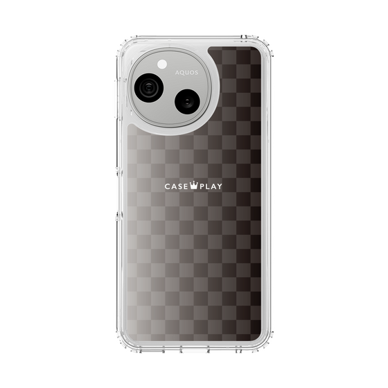 スリムプロテクションケース［ CASEPLAY Check - Black ］