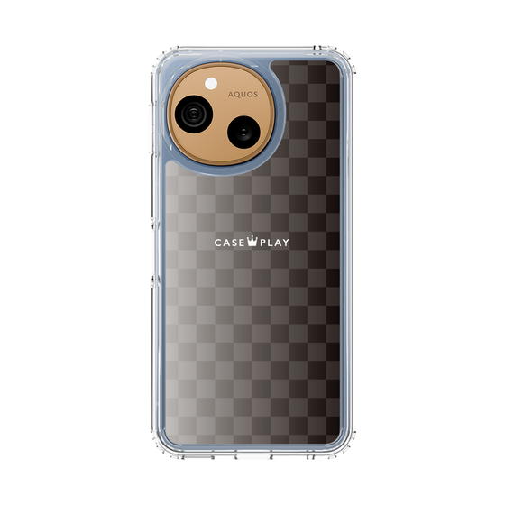 スリムプロテクションケース［ CASEPLAY Check - Black ］