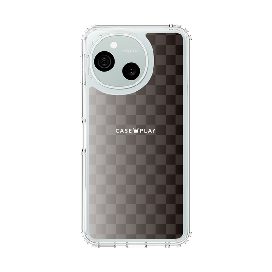 スリムプロテクションケース［ CASEPLAY Check - Black ］