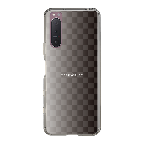 スリムプロテクションケース［ CASEPLAY Check - Black ］