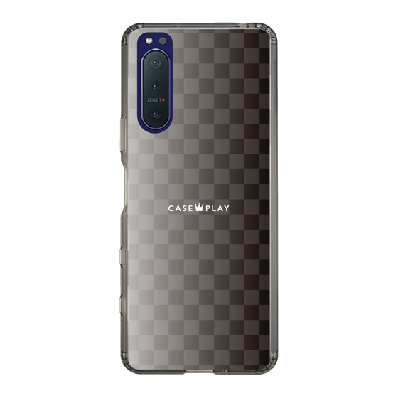 スリムプロテクションケース［ CASEPLAY Check - Black ］