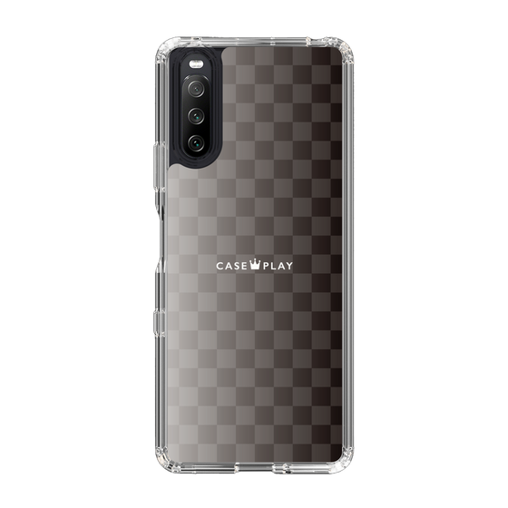 スリムプロテクションケース［ CASEPLAY Check - Black ］