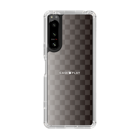 スリムプロテクションケース［ CASEPLAY Check - Black ］