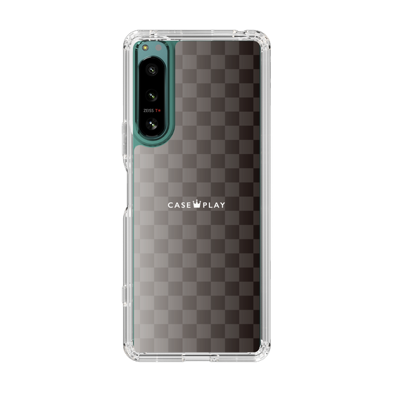 スリムプロテクションケース［ CASEPLAY Check - Black ］