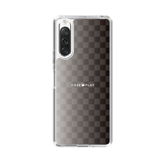 スリムプロテクションケース［ CASEPLAY Check - Black ］