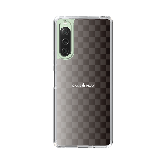 スリムプロテクションケース［ CASEPLAY Check - Black ］