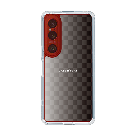 スリムプロテクションケース［ CASEPLAY Check - Black ］