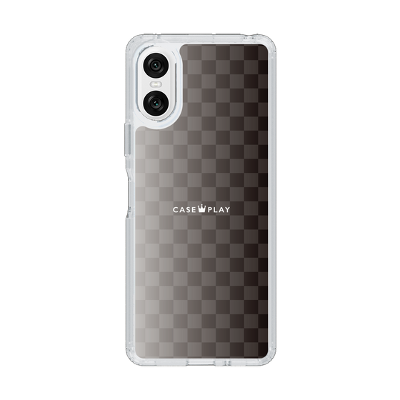 スリムプロテクションケース［ CASEPLAY Check - Black ］