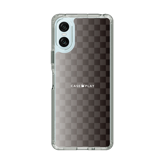 スリムプロテクションケース［ CASEPLAY Check - Black ］