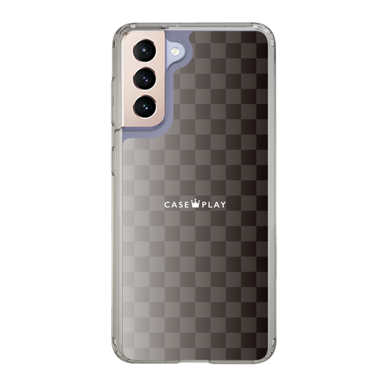 スリムプロテクションケース［ CASEPLAY Check - Black ］