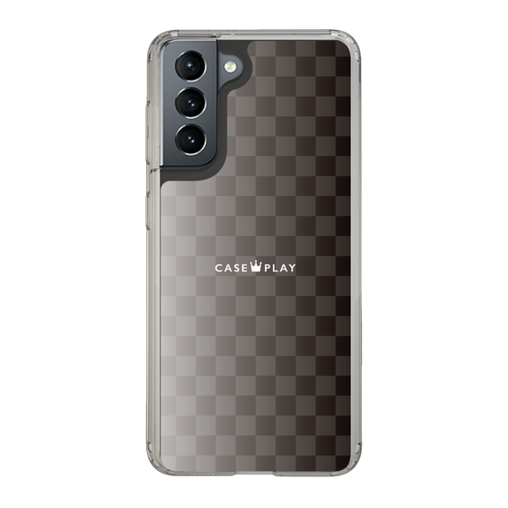 スリムプロテクションケース［ CASEPLAY Check - Black ］