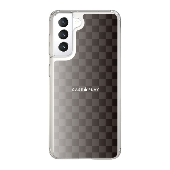 スリムプロテクションケース［ CASEPLAY Check - Black ］