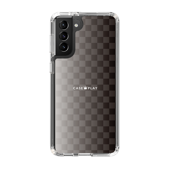 スリムプロテクションケース［ CASEPLAY Check - Black ］