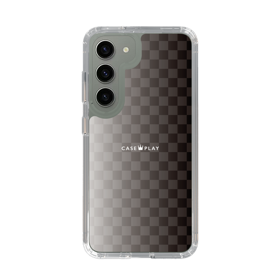 スリムプロテクションケース［ CASEPLAY Check - Black ］