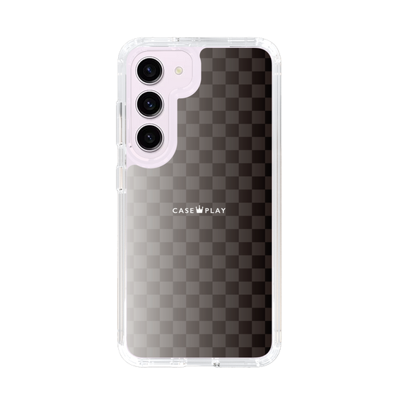 スリムプロテクションケース［ CASEPLAY Check - Black ］