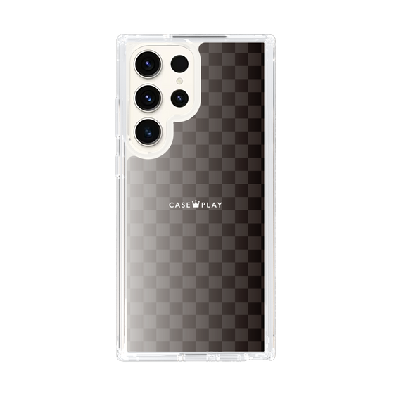 スリムプロテクションケース［ CASEPLAY Check - Black ］