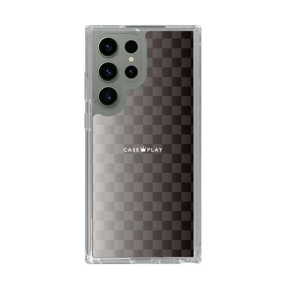 スリムプロテクションケース［ CASEPLAY Check - Black ］