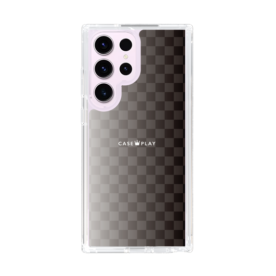 スリムプロテクションケース［ CASEPLAY Check - Black ］