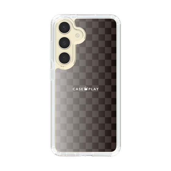 スリムプロテクションケース［ CASEPLAY Check - Black ］