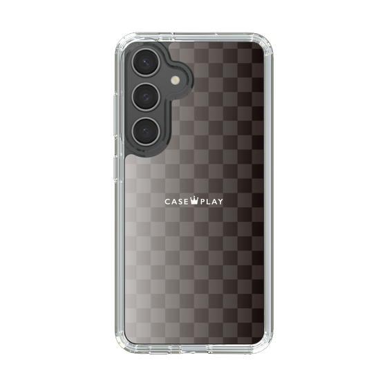 スリムプロテクションケース［ CASEPLAY Check - Black ］