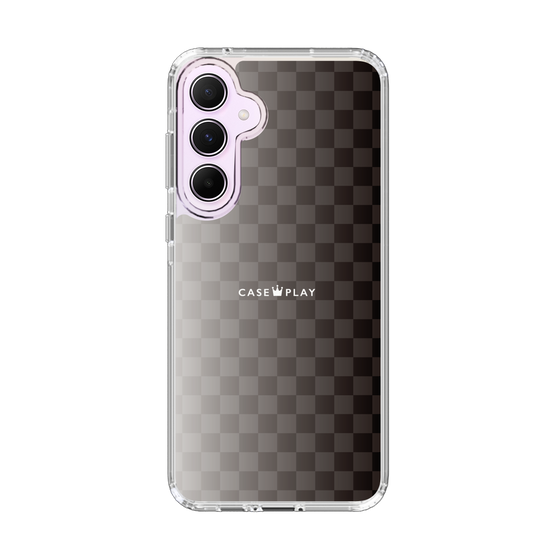 スリムプロテクションケース［ CASEPLAY Check - Black ］