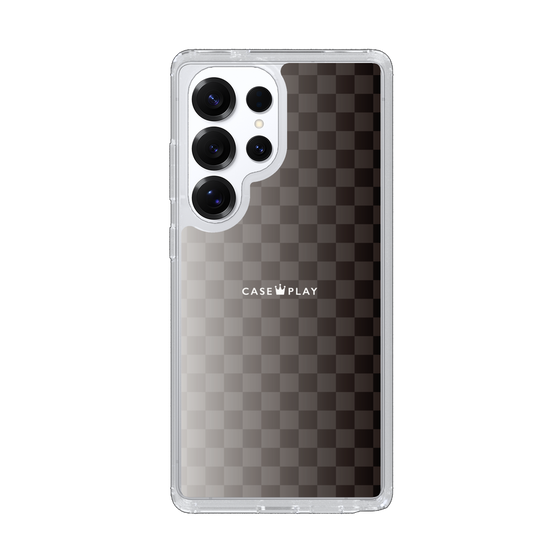 スリムプロテクションケース［ CASEPLAY Check - Black ］