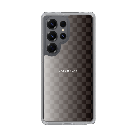 スリムプロテクションケース［ CASEPLAY Check - Black ］