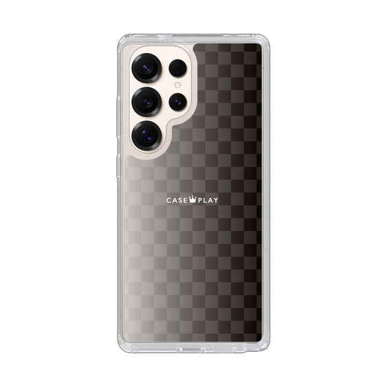 スリムプロテクションケース［ CASEPLAY Check - Black ］