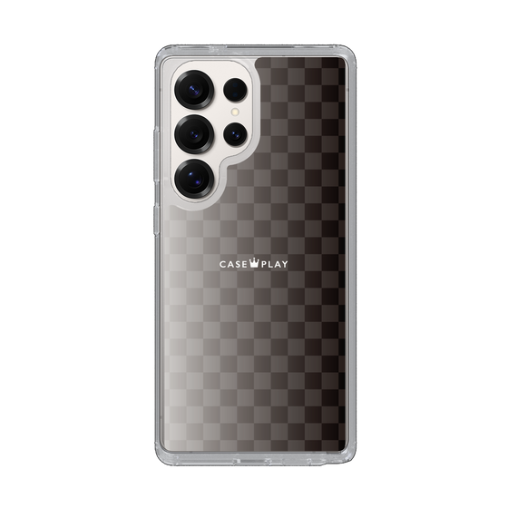 スリムプロテクションケース［ CASEPLAY Check - Black ］