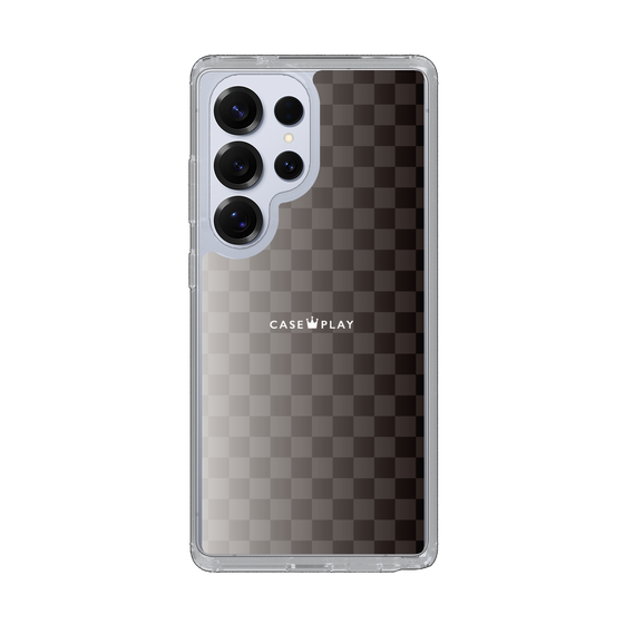 スリムプロテクションケース［ CASEPLAY Check - Black ］