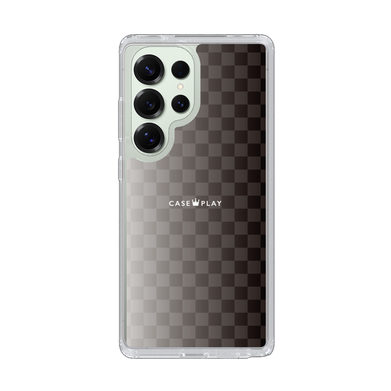 スリムプロテクションケース［ CASEPLAY Check - Black ］