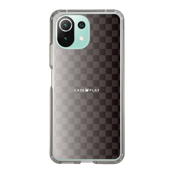 スリムプロテクションケース［ CASEPLAY Check - Black ］