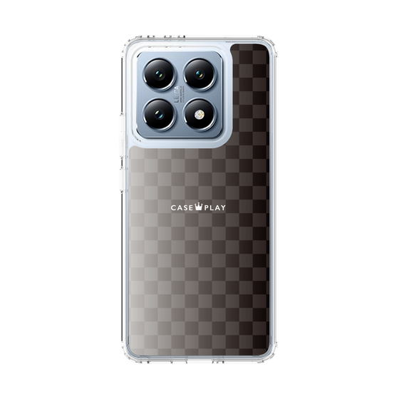 スリムプロテクションケース［ CASEPLAY Check - Black ］