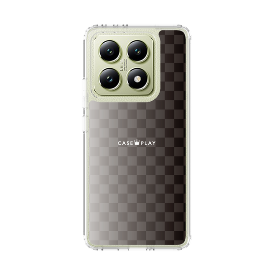 スリムプロテクションケース［ CASEPLAY Check - Black ］