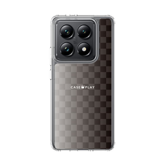 スリムプロテクションケース［ CASEPLAY Check - Black ］