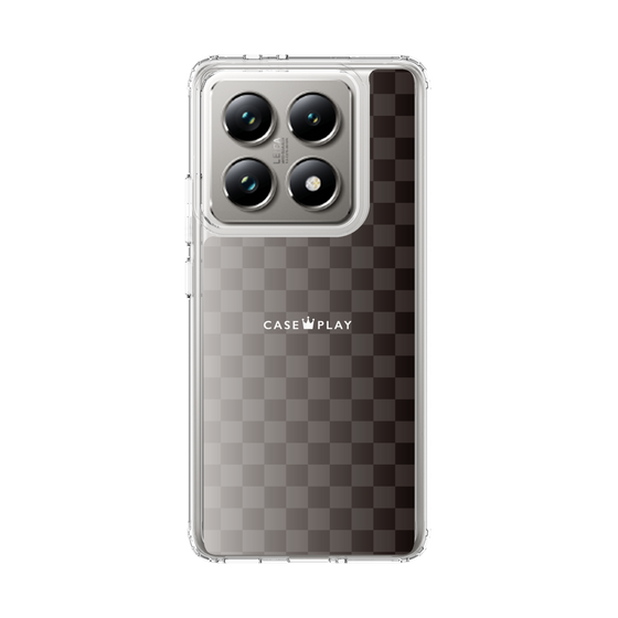 スリムプロテクションケース［ CASEPLAY Check - Black ］