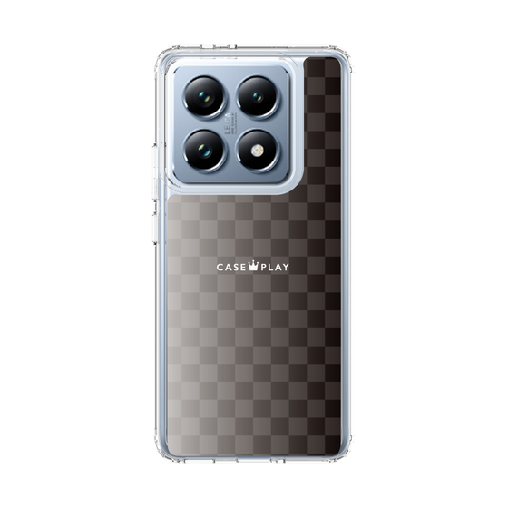 スリムプロテクションケース［ CASEPLAY Check - Black ］