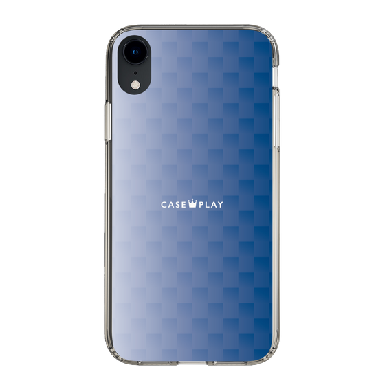 スリムプロテクションケース［ CASEPLAY Check - Blue ］