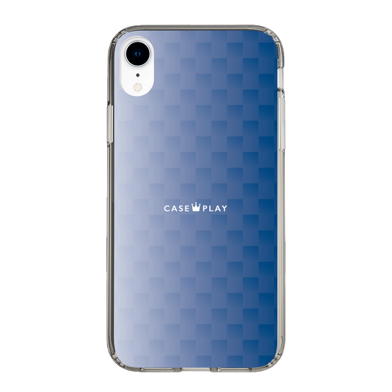 スリムプロテクションケース［ CASEPLAY Check - Blue ］