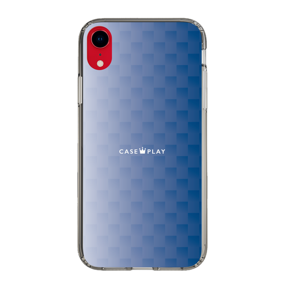 スリムプロテクションケース［ CASEPLAY Check - Blue ］