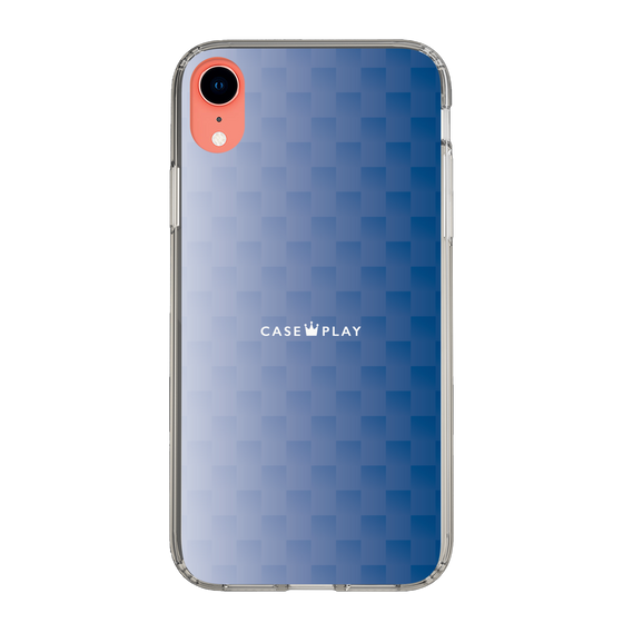 スリムプロテクションケース［ CASEPLAY Check - Blue ］