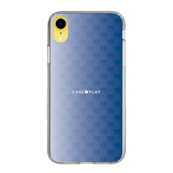 スリムプロテクションケース［ CASEPLAY Check - Blue ］