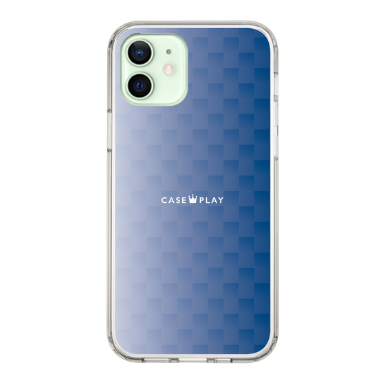 スリムプロテクションケース［ CASEPLAY Check - Blue ］