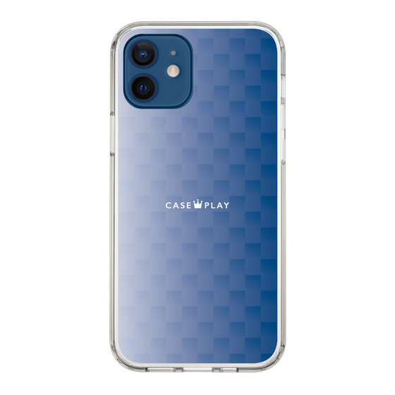 スリムプロテクションケース［ CASEPLAY Check - Blue ］