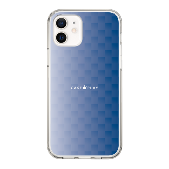 スリムプロテクションケース［ CASEPLAY Check - Blue ］