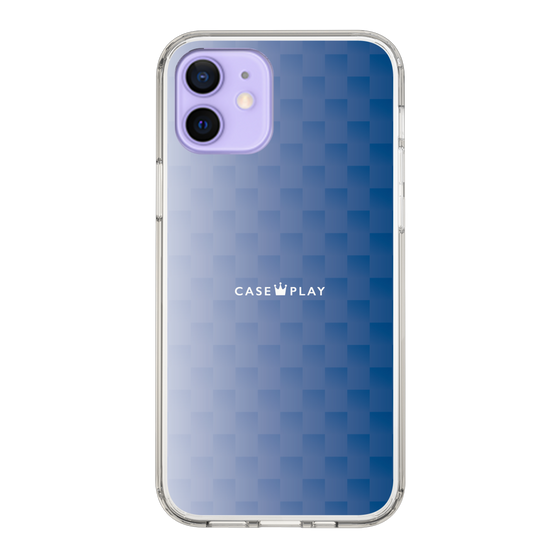 スリムプロテクションケース［ CASEPLAY Check - Blue ］