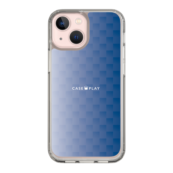 スリムプロテクションケース［ CASEPLAY Check - Blue ］