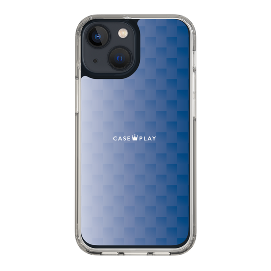 スリムプロテクションケース［ CASEPLAY Check - Blue ］