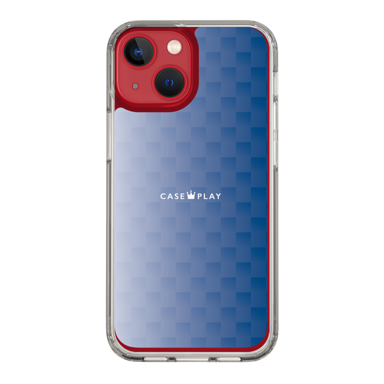 スリムプロテクションケース［ CASEPLAY Check - Blue ］