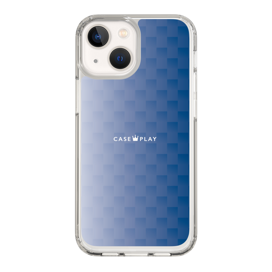 スリムプロテクションケース［ CASEPLAY Check - Blue ］